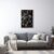 Quadro Decorativo Mosaico de Cores e Texturas Com Moldura Para Sala Quarto e Escritorio