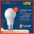 20 Lâmpada Led Bulbo 15w Branco Frio 6.500K (Luz Branca) | Branco Quente 3.200K (Luz Amarela) |  Bivolt E27