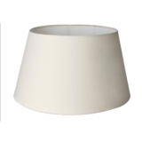 Cúpula de Abajur luminaria 25x30x20cm Tecido Algodão Soquete Nacional Ref 77 Cor bege, Preto branco