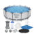 Piscina Estrutural 9150 Litros + Escada + Capa + Forro + Bomba Filtrante Bestway
