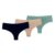 Kit 03 Tangas Calcinhas Fio Duplo  Microfibra Lingerie Moda Íntima
