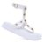 Sandália Feminina Falcucci Papete Gladiadora Flatform Tacha Piramide Confortável Branca Amalf