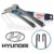 Par de Palheta Limpador de Parabrisa Aerofit Grancho Original Bosch Hyundai