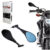 Retrovisor Bmw F800 Gs 650 Giro 360 Lente Azul Para Fazer Factor XTZ