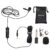 VEDO VD-2 Mini microfone de lapela de 3,5 mm com clipe de metal para telefone celular, PC, laptop e conferência de áudio