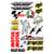Cartela Moto GP para Capacete Moto Bike com 20 Adesivos