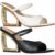 Sandália Tamanco Mule Feminino Salto Alto Metalizado Cromado Design Moda Elástico
