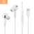 H’maston RB05 Fone De Ouvido Com Fio Tipo-c Com Microfone Branco