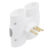 Adaptador Tomada Benjamin 4 Saídas Branco 250V10A 2p+T DN1838 Daneva Pino multiplicador