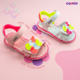 Sandália Rasteira Infantil Colorida Feminina Criança Menina 18 ao 27 Casual Confortável