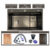 Cuba Para Pia  Cozinha Gourmet Inox Luxo Preto Com Escorredor E Válvula (Sem Toneira) 75X46X22cm