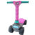 Patinete Infantil 4 rodas Menina Rosa – 2 a 5 anos – 64cm Altura – 4 Regulagens Altura – Dobrável – Certificado Inmetro