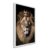 QUADRO DECORATIVO   MOTIVACIONAL KING LION LIDERANÇA FORÇA CORAGEM