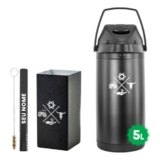 Kit Tereré Garrafa Térmica 5l Copo Bomba Black – Agro