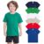 Kit 5 Camisetas Manga Curta Infantil Menino Básica Lisa Tamanho 2 ao 16
