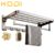 Porta Toalha Suporte Toalheiro Banheiro Duplo Aço Inox Premium Retratil 90° Adesivo Sem Furos -T2