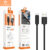 H’maston HB14 Cabo Usb/Lightning/v8/Tipo-c Fast Charging 2m PD 2 Pontas Tipo C/Usb-c Para Lightning