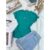Camiseta blusa T-Shirt Feminina Algodão comquatro pequenas flores, material de algodão casual e confortável