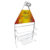 Suporte De Ferro Prateleira Saboneteira Banheiro 46x15cm AX19095-A Aliança Organizador Shampoo Top