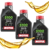 Óleo Motul 5100 15w50 Semissintético 4 Tempos (3 Litros)