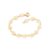 Pulseira Infantil Rommanel Rosas Vazadas para Bebê 14 cm 551138