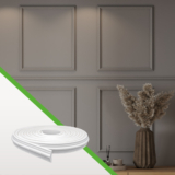 Roda Meio de Eva Moldura Autocolante Meu Rodapé 3,8cm – 20m