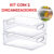 2 Cesto Organizador Multiuso de Acrilico Organização de Geladeira Lavanderia Armário Closet 25x20x8