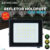 Kit 12 Refletor Led ECO 100W Branco Frio | Branco Quente | Verde IP65 Luz Econômica Bivolt 110-220V