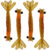 Camarão Artificial Pesca 8cm kit com 4 unidades Isca Artificial