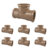 Pacote 50 unid Te Soldavel Marrom 25mm Fortlev