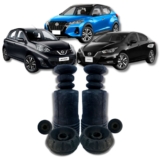 Kit Coxim Rolamento Amortecedor Batente Versa March Kicks