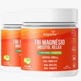 BIGENS KIT 2X TRI MAGNÉSIO INOSITOL RELAX 180G LIMÃO BIOGENS