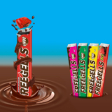 Freegells Balas Drops Chocolate C/12 Unidades Riclan