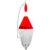 Boia Cevadeira de Pesca Robusta Rolha Fixa Vermelho e Branco Cor 116 – JR Pesca