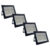 Kit 4 Refletores Led Elgin 100w Branco Frio 6500K Bivolt Econômico