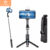 H’maston ZP-007 Bastão Pau De Selfie Bluetooth Tripé Com Led Luz E Controle