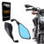 Retrovisor GVS Modelo Kawasaki Z400 Haste Curta 90 Graus Lente Azul Convexa
