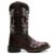 Bota Botina Texana Country  Cruzeta Rosa Bordada Unissex Bico Quadrado