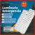 Kit 4 Luminária Emergência Lâmpada 30 ou 60 Leds Recarregável Bivolt Luz Branca Fria