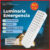 Kit 4 Luminária Emergência Lâmpada 60 Leds Recarregável Bivolt Luz Branca (Branco Frio 6,500K)