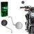 Retrovisor Gvs Moto Dt200 Mini Haste Cromada Para Yamaha Par