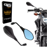 Retrovisor Bmw F800 Gvs Fixo Lente Azul Convexa
