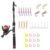 Kit Para Pesca Vara Molinete Linha Anzois Chicotes Iscas artificiais Kin – Maruri