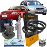 Kit Correia Dentada Tensor Bomba D’agua e Válvula – Corsa Celta Onix Agile Montana 2014 2015 2016