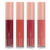 KIT C/4 COR Batom Líquido Perfect Lips Ruby Rose HB-L6200