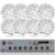 Kit Som Ambiente Receiver + 8 Arandelas Branca Som Casa 55w