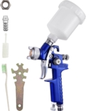 Pistola De Pintura Gravidade Bico 0.8mm Para Retoque Profissional H2000 Premium Wwsoldas