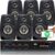 Kit 6 Caixas Som Ambiente Amplificador 4 Canais Bt Eq Grave