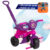 Motoca + Game Aplicativo 3D- Luxo Roxo/Rosa Meninas 1 a 3 anos – Pedal, Apoio e Empurrador – Inmetro