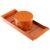 Kit com 8 Caixas De Luz Octagonal Laranja 30cm Para Laje Fortlev